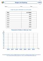 Mathematics - Sixth Grade - Worksheet: Single Line Graph