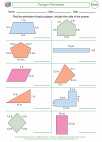 Mathematics - Fourth Grade - Perimeter - Worksheet: Polygon Perimeters