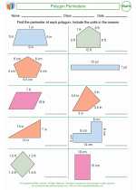 Mathematics - Fourth Grade - Worksheet: Polygon Perimeters