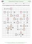 Mathematics - Fourth Grade - Multiplication - Worksheet: Multiplication and Division Crossword