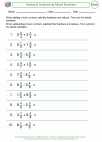 Mathematics - Sixth Grade - Add/Subtract Fractions - Worksheet: Adding and Subtracting Mixed Numbers