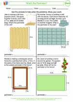 Mathematics - Fifth Grade - Worksheet: Perimeter