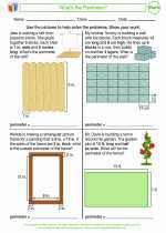 Mathematics - Fifth Grade - Worksheet: Perimeter