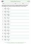 Mathematics - Sixth Grade - Multiply / Divide Fractions - Worksheet: Dividing Mixed Numbers