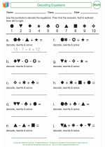 Mathematics - Fourth Grade - Activity Lesson: Decoding Equations