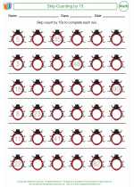 Mathematics - Second Grade - Worksheet: Skip-Counting by 15