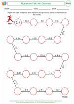 Mathematics - Fifth Grade - Activity Lesson: Operations Path with Decimals