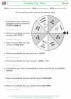 Mathematics - Third Grade - Probability - Worksheet: Probability Prize Wheel