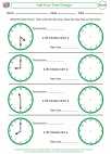 Mathematics - First Grade - Activity Lesson: Half-hour Time Change