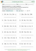 Mathematics - Fifth Grade - Activity Lesson: Combining Like Terms