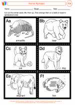 English Language Arts - First Grade - Activity Lesson: Animal Alphabet Cards