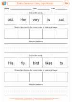 English Language Arts - First Grade - Activity Lesson: Build a Sentence!