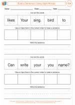 English Language Arts - First Grade - Activity Lesson: Build a Sentence!