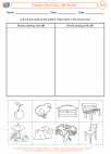 English Language Arts - First Grade - Consonant Blends and Digraphs - Worksheet: Digraph Word Sort - ch Words