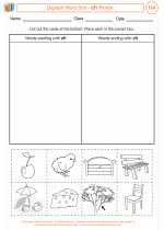 English Language Arts - First Grade - Worksheet: Digraph Word Sort - ch Words