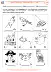 English Language Arts - Third Grade - Activity Lesson: Vowel Dipthongs - Halloween Word Cards
