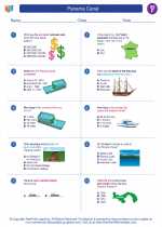 Social Studies - Sixth Grade - Worksheet: Panama Canal