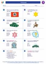 Social Studies - Sixth Grade - Worksheet: Holocaust