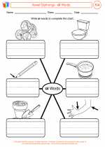 English Language Arts - Third Grade - Worksheet: Vowel Dipthongs - oi Words