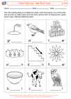 English Language Arts - Third Grade - Vowel Diphthongs - Worksheet: Vowel Dipthongs - ow Word Cards