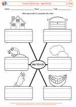 English Language Arts - Third Grade - Worksheet: Vowel Dipthongs - ou Words