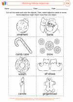 English Language Arts - Third Grade - Activity Lesson: Matching Holiday Adjectives