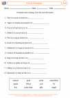 English Language Arts - Sixth Grade - Worksheet: Animal Analogies