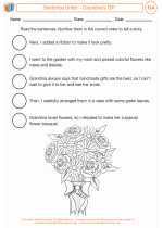 English Language Arts - Third Grade - Worksheet: Sentence Order - Grandma's Gift