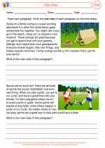 English Language Arts - Fourth Grade - Activity Lesson: Main Idea