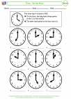 Mathematics - First Grade - Activity Lesson: Time - On the Hour