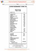 English Language Arts - Fifth Grade - Activity Lesson: Supermarket Shopping Receipt