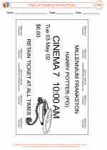 English Language Arts - Fourth Grade - Activity Lesson: Cinema Ticket