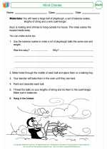 Mathematics - First Grade - Worksheet: Wind Chimes
