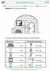 Mathematics - Second Grade - Measurement - Worksheet: Buzz the Penguin's House