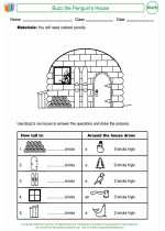 Mathematics - Second Grade - Worksheet: Buzz the Penguin's House