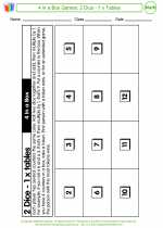 Mathematics - Third Grade - Activity Lesson: 4 in a Box Dice Games