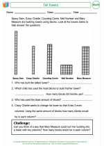 Mathematics - Third Grade - Worksheet: Tall Towers