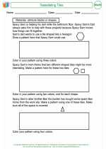 Mathematics - Third Grade - Worksheet: Tessellating Tiles