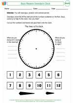 Mathematics - Second Grade - Worksheet: Buzz Repairs Grandpa's Clock