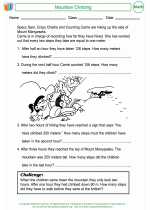 Mathematics - Third Grade - Activity Lesson: Mountain Climbing