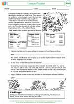 Mathematics - Fifth Grade - Activity Lesson: Transport Trouble!