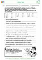 Mathematics - Fourth Grade - Activity Lesson: Holiday Heat