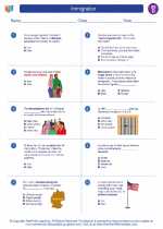 Social Studies - Fourth Grade - Worksheet: Immigration