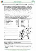 Mathematics - Fifth Grade - Activity Lesson: Kilojoule Capers