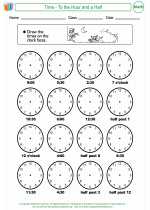Mathematics - Fourth Grade - Activity Lesson: Time to the Hour & a Half