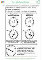 Mathematics - Third Grade - Activity Lesson: Time to the Nearest 5 Minutes