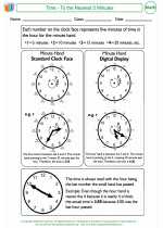 Mathematics - Third Grade - Activity Lesson: Time - To The Nearest 5 Minutes