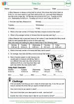 Mathematics - Fourth Grade - Activity Lesson: Time Out