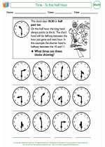 Mathematics - Fourth Grade - Activity Lesson: Time to The Half Hour