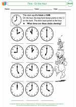 Mathematics - Fourth Grade - Activity Lesson: Time - On the Hour